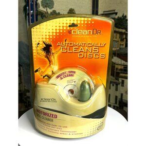 Clean Dr. Motorized Disc Cleaner Automatically Cleans DVD’s CD’s Video Games NEW